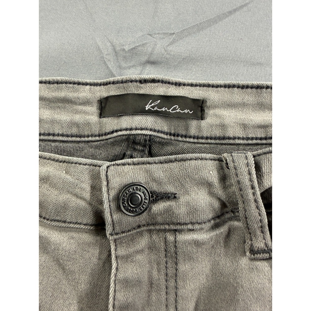 KanCan Womens 29 Gray Acid Wash Skinny Jeans Stretch Denim W11 - Picture 2 of 8